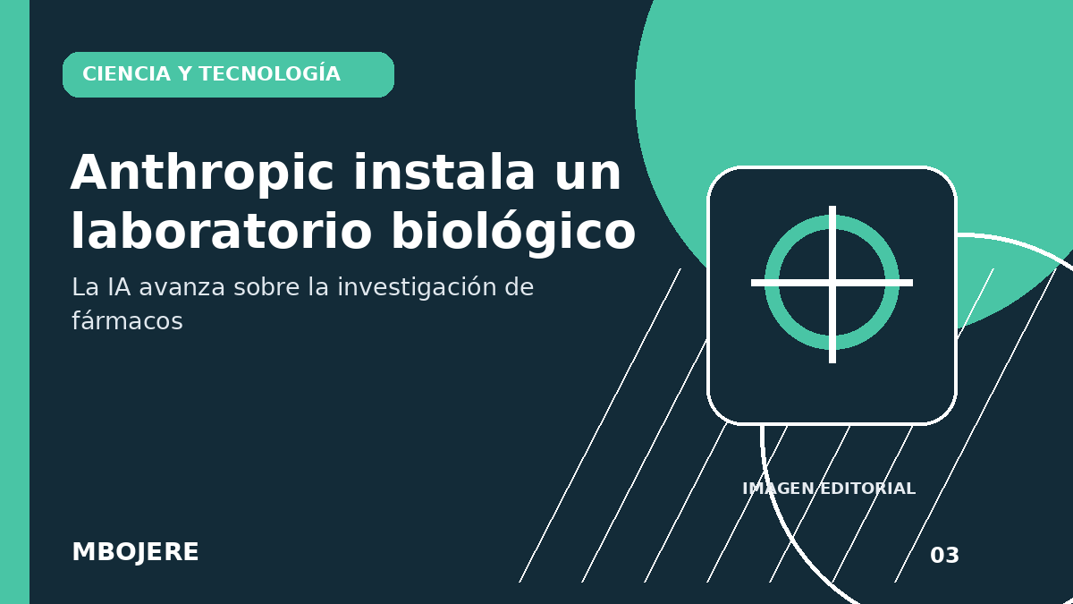 Anthropic instaló un laboratorio biológico para ampliar el uso de IA en investigación farmacéutica.